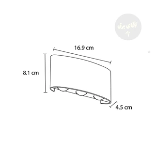 دکوراتیو دو طرفه 6 وات