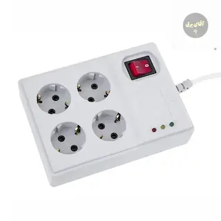 محافظ ۴خانه کامپیوتر پارت الکتریک | محافظ ولتاژ با ۴ پریز ارت‌دار و کیفیت بالا