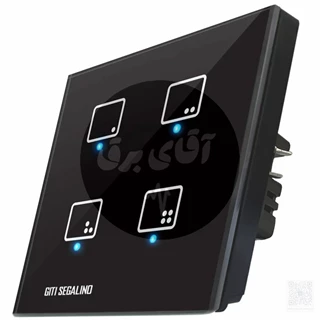 کلید لمسی 4پل مشکی