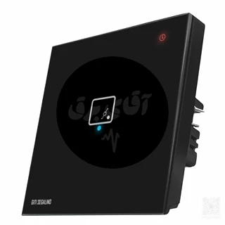 کلید لمسی تبدیل  مشکی تک پل شینا 