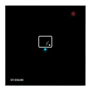 کلید لمسی تبدیل  مشکی تک پل شینا 