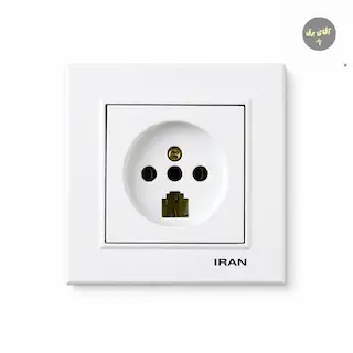 تلفن دوکاره ایران الکتریک مدل برلیان سفید