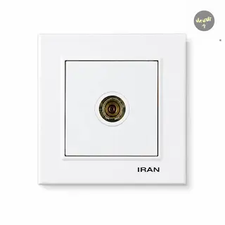 پریز آنتن ایران الکتریک مدل برلیان سفید