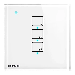 کلید لمسی 3 پل سفید ستیا